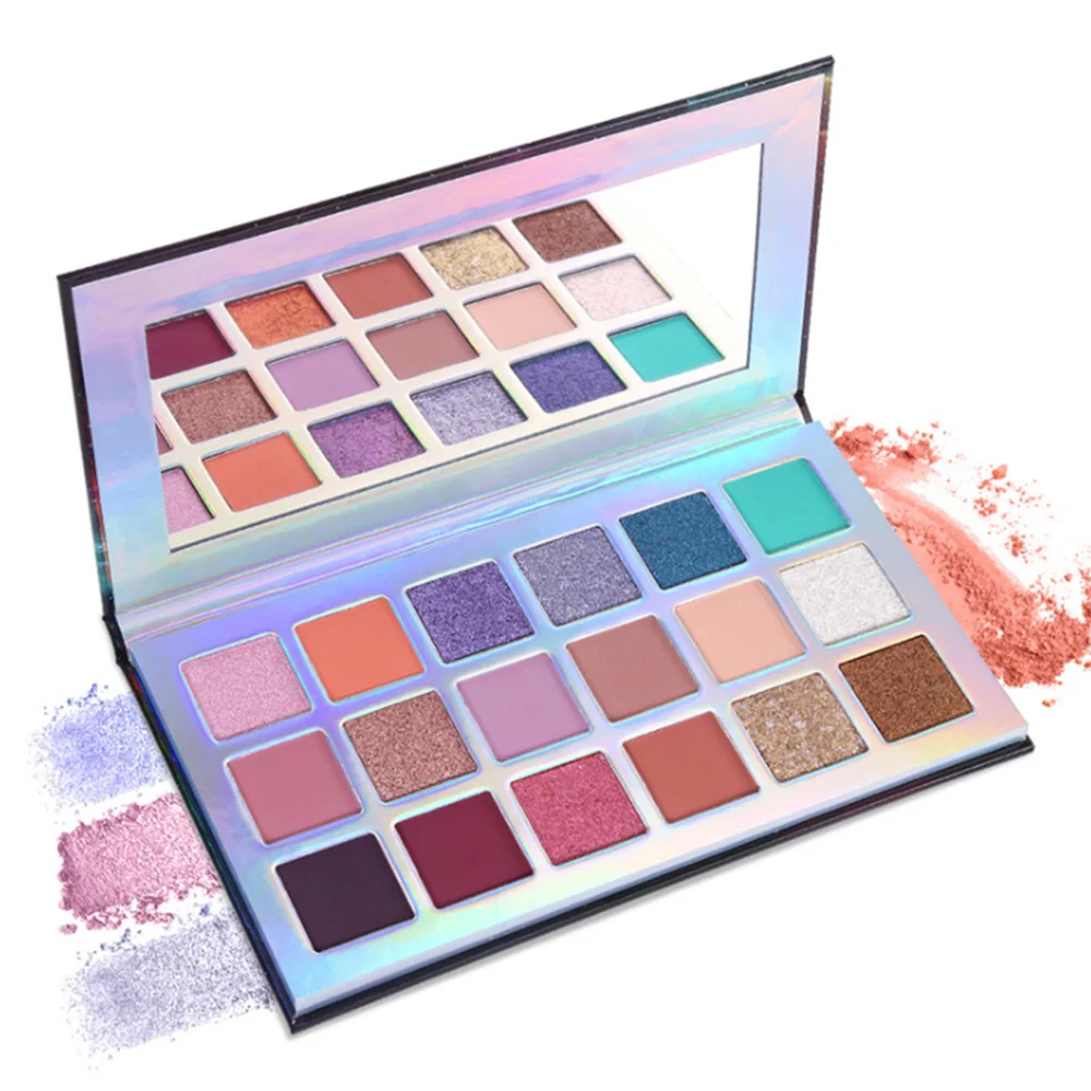 

Private Label High Pigment Waterproof 18 Colors Eyeshadow Pan Pressed Matte Shimmer Eyeshadow