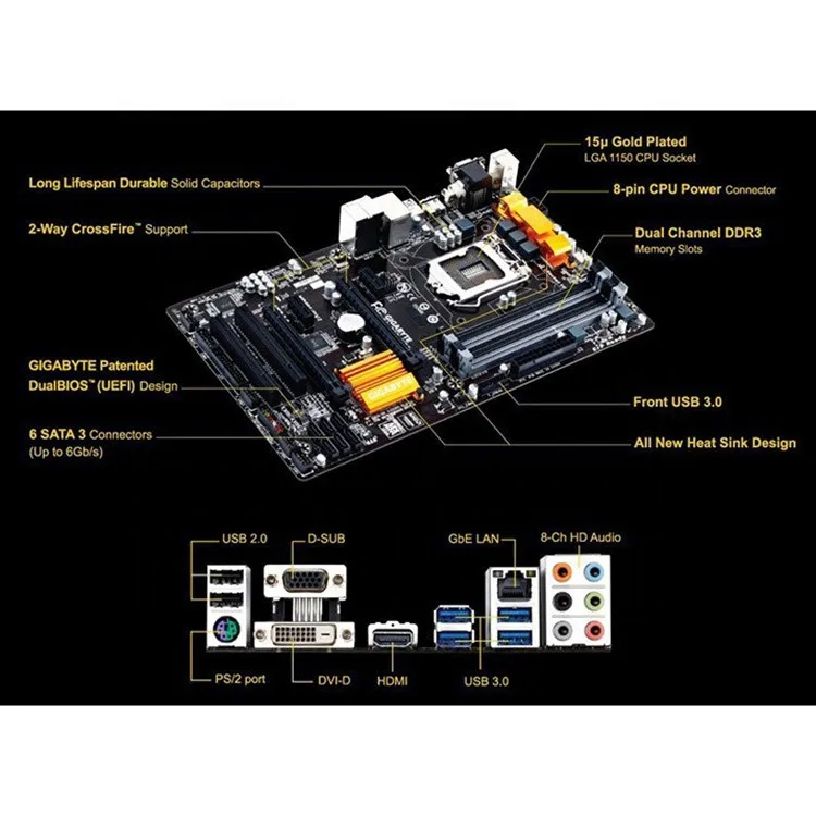 Brand New Mainboard B85 Motherboard For Gigabyte Ga H97 Hd3 Buy B85 Motherboard Motherboard B85 Motherboard New Product On Alibaba Com