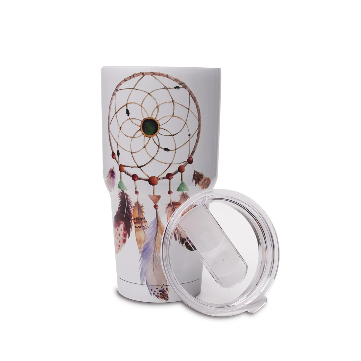 

RTS DOMIL 304 Stainless Dream Catcher Tumbler 30oz Capcity Catus Pattern Tumbler WIth Slide Lid