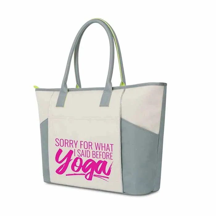 Yoga Tote Bag For Women Includes Space To Carry Sturdy Canvas Material