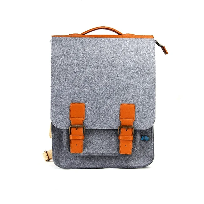 

Lightweight travel notebook felt backpack is suitable for school and university business, Customized color
