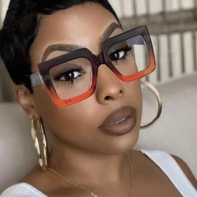 

Vintage Square Glasses Frame Retro Women Colorful Frame Clear Lens Eyewear Brand Designer uv400 De Sol Eyeglasses Female Oculos