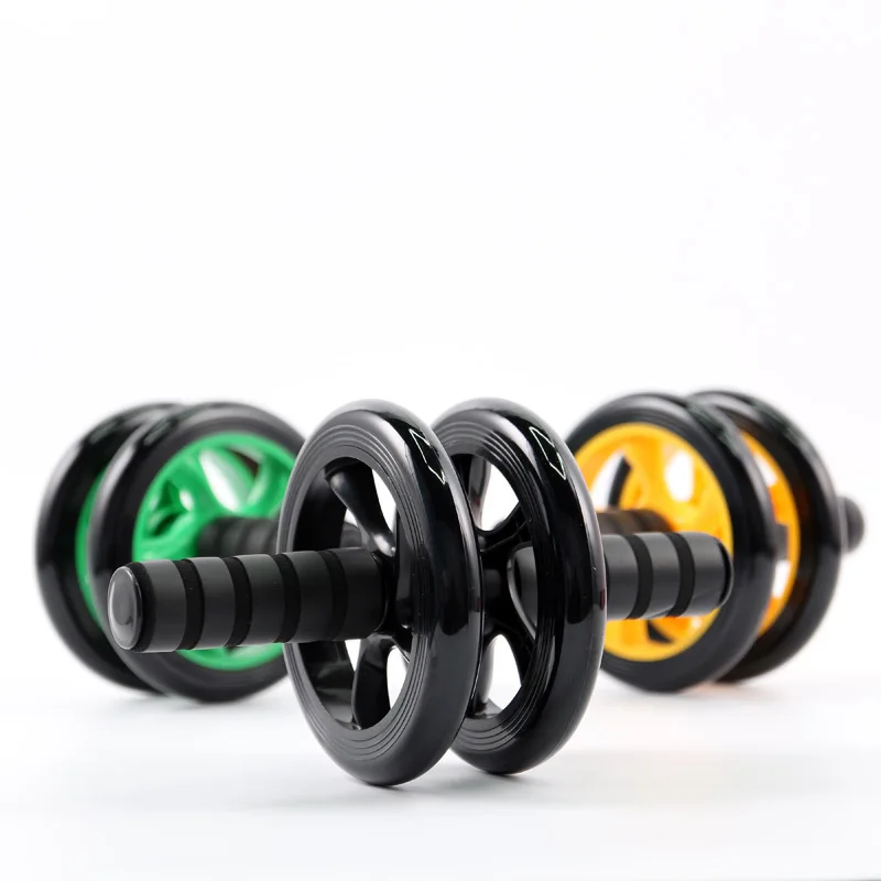 

Wholesale distribution of double silent health device four - wheel exercise equipment roller abdominal wheel, Black,blue