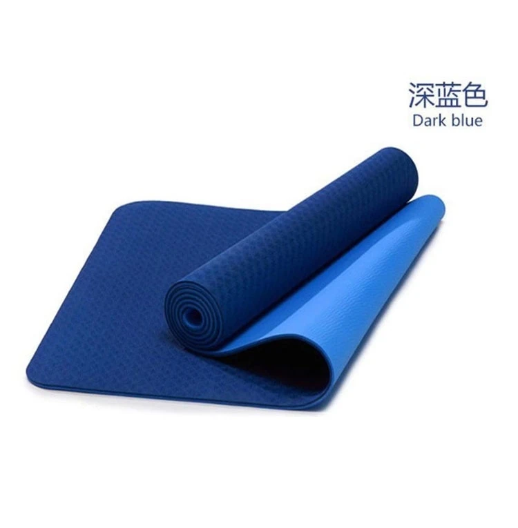 

Eco-friendly yoga mat Fitness equipment yoga mat TPE material yoga mat for indoor exercise, Blue, purple, green, pink, dark pink