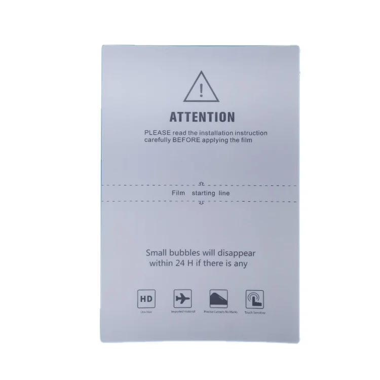 

PET Hydrogel Screen Protector UV Mobile Phone Film for iPhone Samsung Huawei