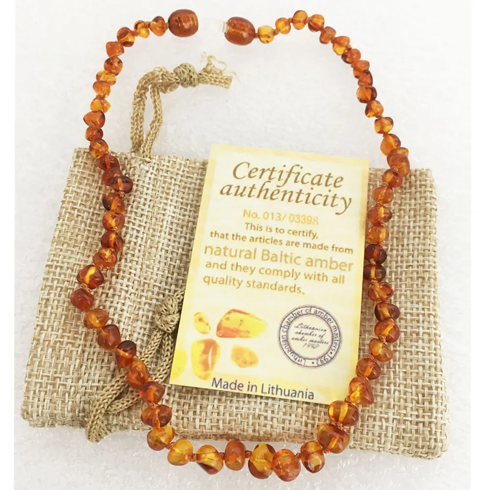 

Shinning Finish Real baltic Amber baby Necklace Teething Baby Jewelry Wholesale, Multi