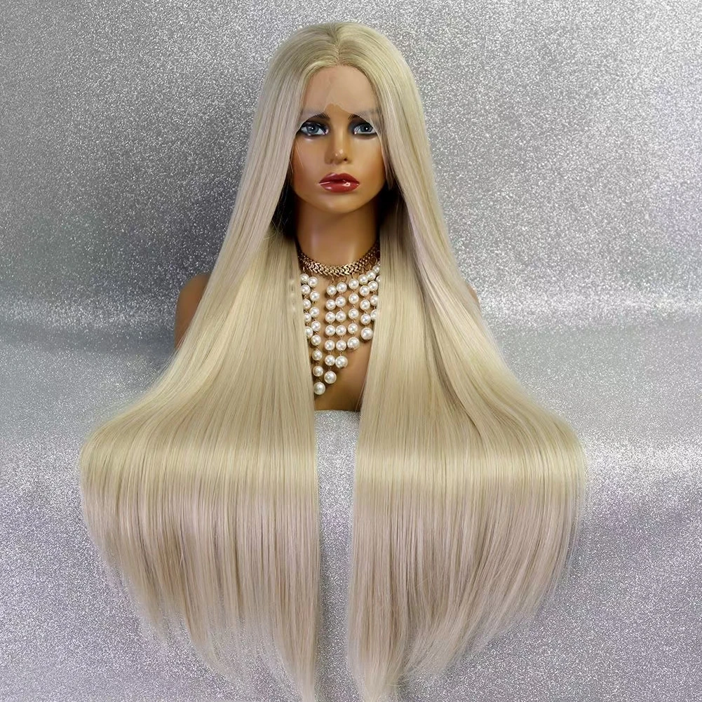 

Golden Synthetic Custom Front Lace Wig