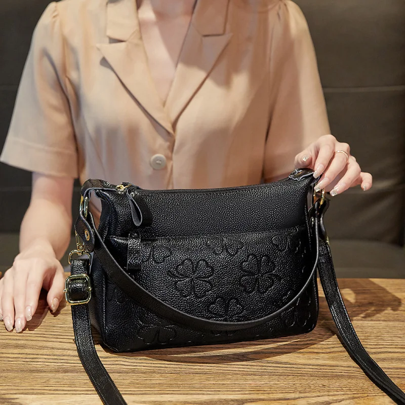 

2021 New print designer crossbody sling bag elegant Ladies PU leather luxury shoulder handbag for women wholesale