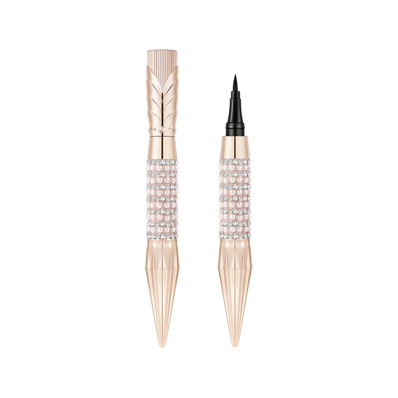 

leezi Waterproof and anti-halo queen scepter magic black color eyeliner liquid pen