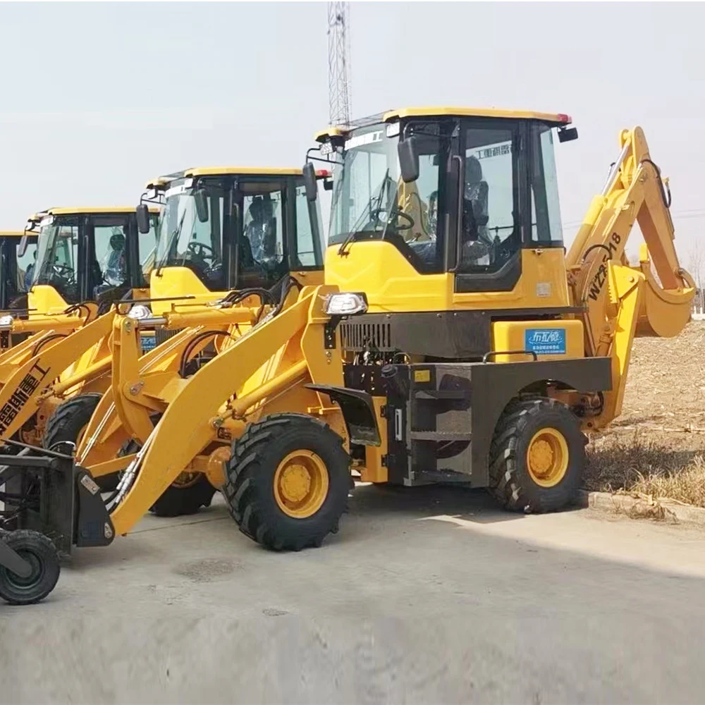 

Low Price Tractor Backhoe And Front Loader Retro Excavator Small Backhoe Loader 4 Wheel Drive Backhoe Loader Track