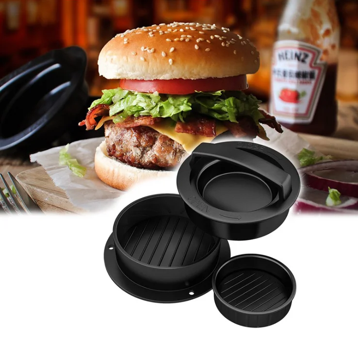 

Non Stick Burger Press, Different Size Patty Molds and Non Sticking Coating, Easy to Use,Works Best for Stuffed Burgers, Custom color