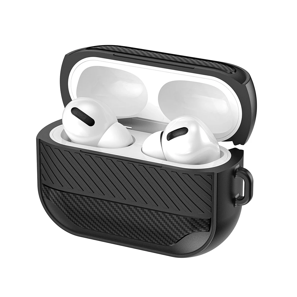 

Wear Resistant Headphone Protective Cover Case For AirPods Pro Protective Case Cover Adamant Wearable Earphone Protective Case, Black, pink, red, gray, blue, green