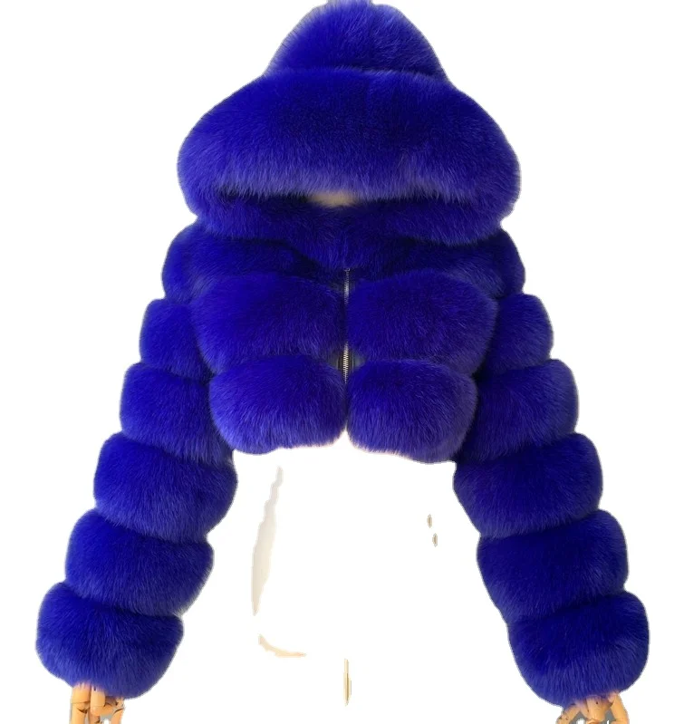 

2021 hot selling winter short classic lady colorful faux fox fur coat custom wholesale women faux fox jacket coat, Customized color