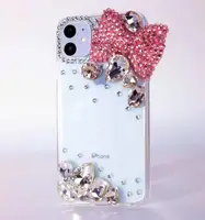 

New Arrival Luxury Crystals Bling Rhinestone Sparkle 3D Diamonds Handmade Cell Phone Case For Iphone 11