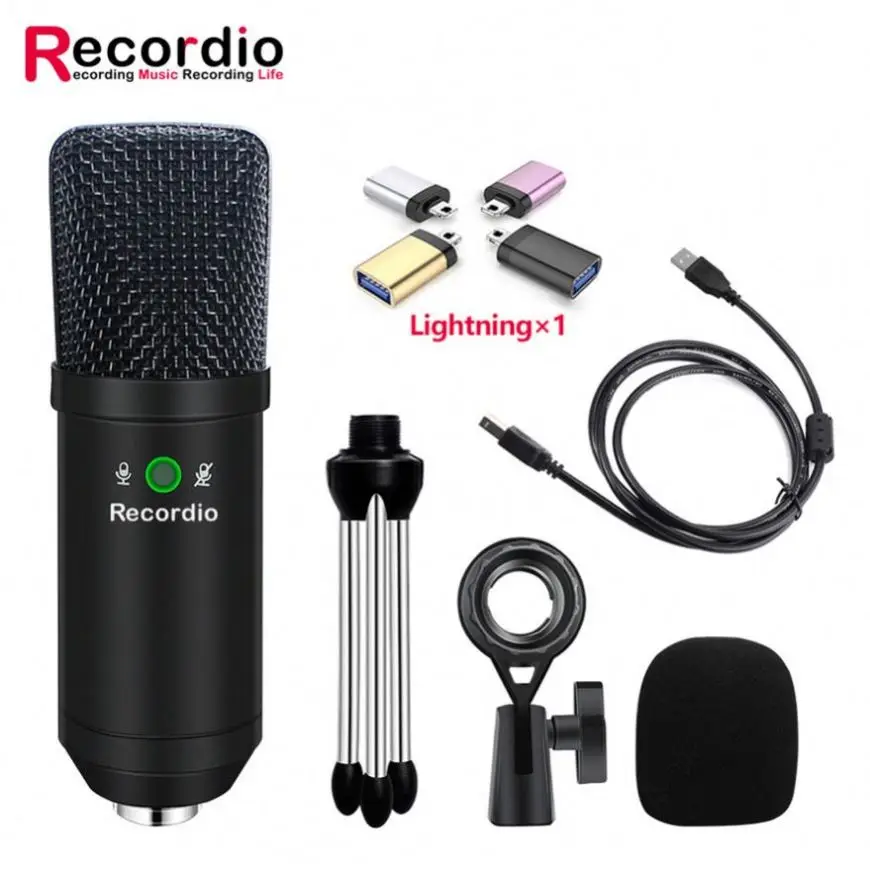 

GAM-U08 Plastic Usb Connection Microphone With Great Price, Black,champagne