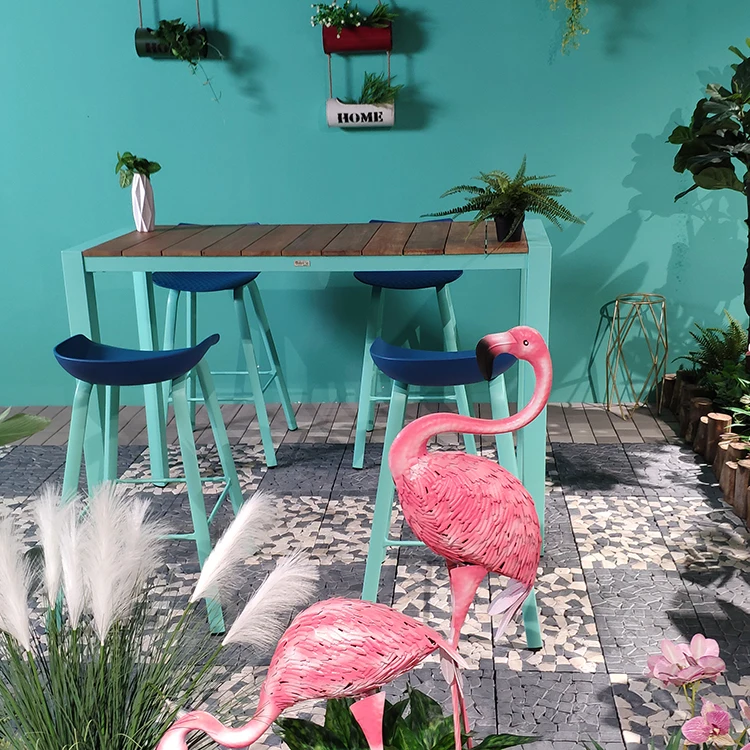 
Wholesale modern design weather resistant and easy to clean plastic high bar leg chair for restaurant 