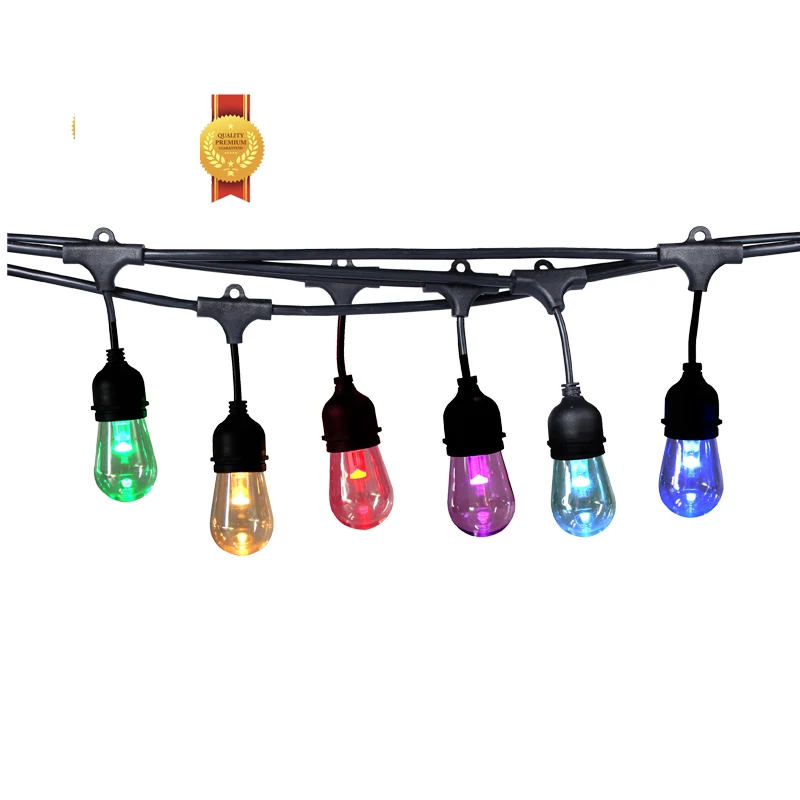 IP65 waterproof garden S14 filament bulb connectable remote control decorative covers outfit Led Bulb Light/LED string light