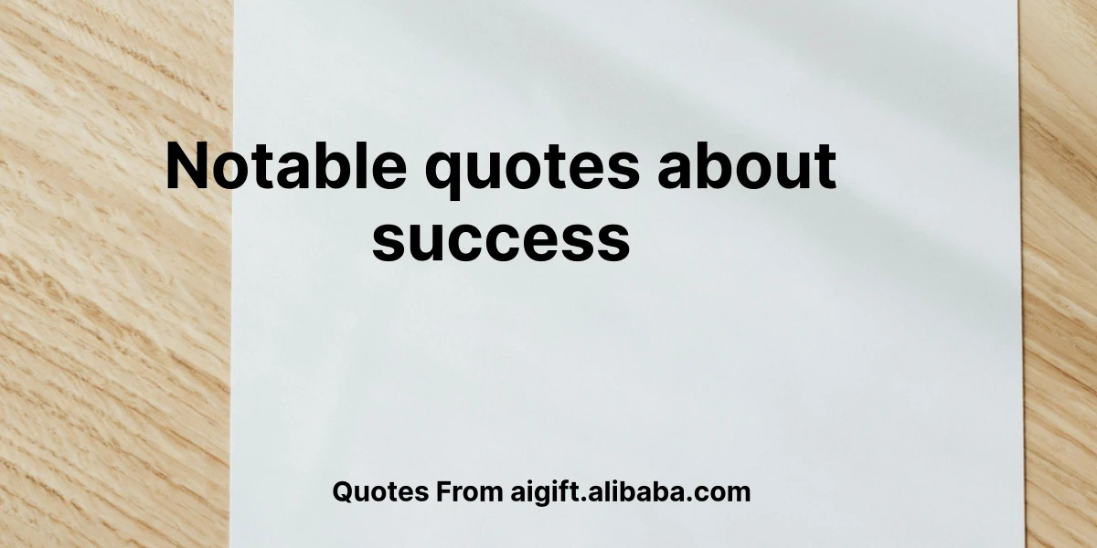 notable quotes about success