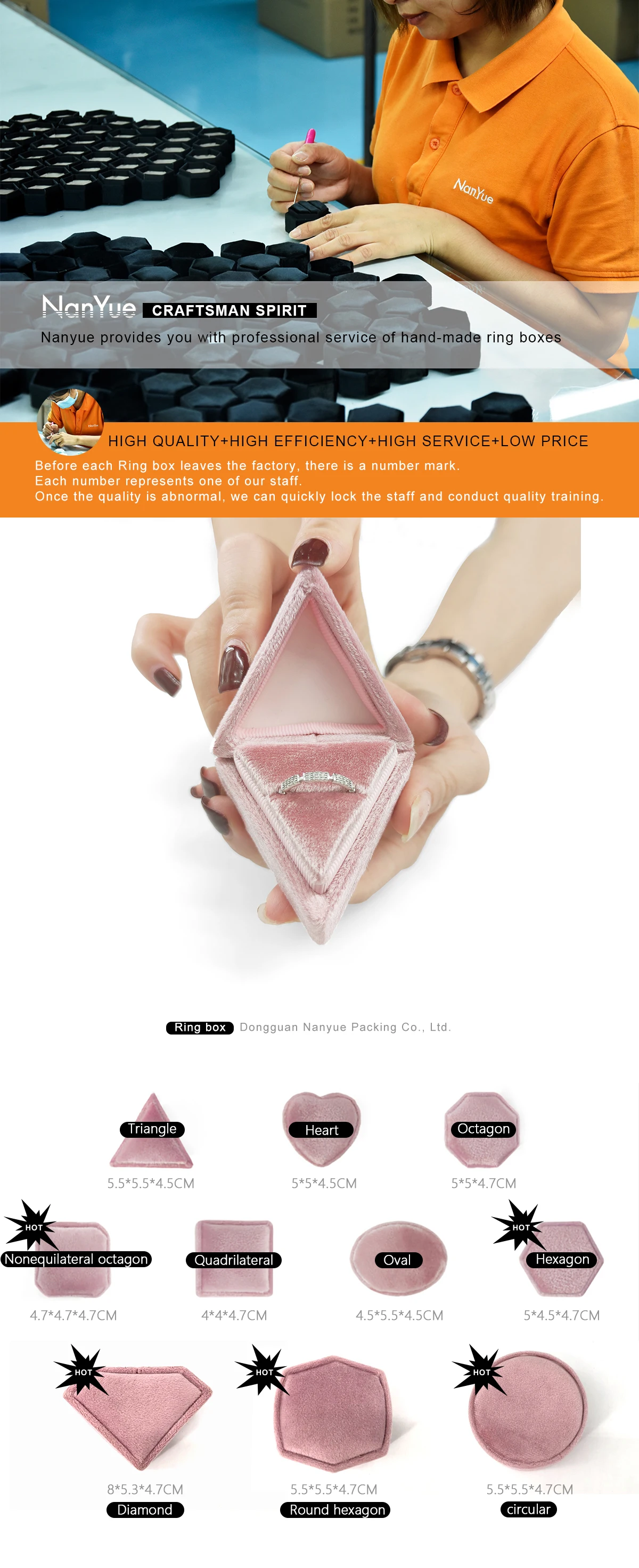 triangle ring box