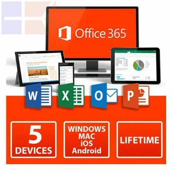 

5 Users Microsoft Office 365 Pro Plus Licence Key For Windows Mac IOS Android OS Software Office 365 Professional Plus code