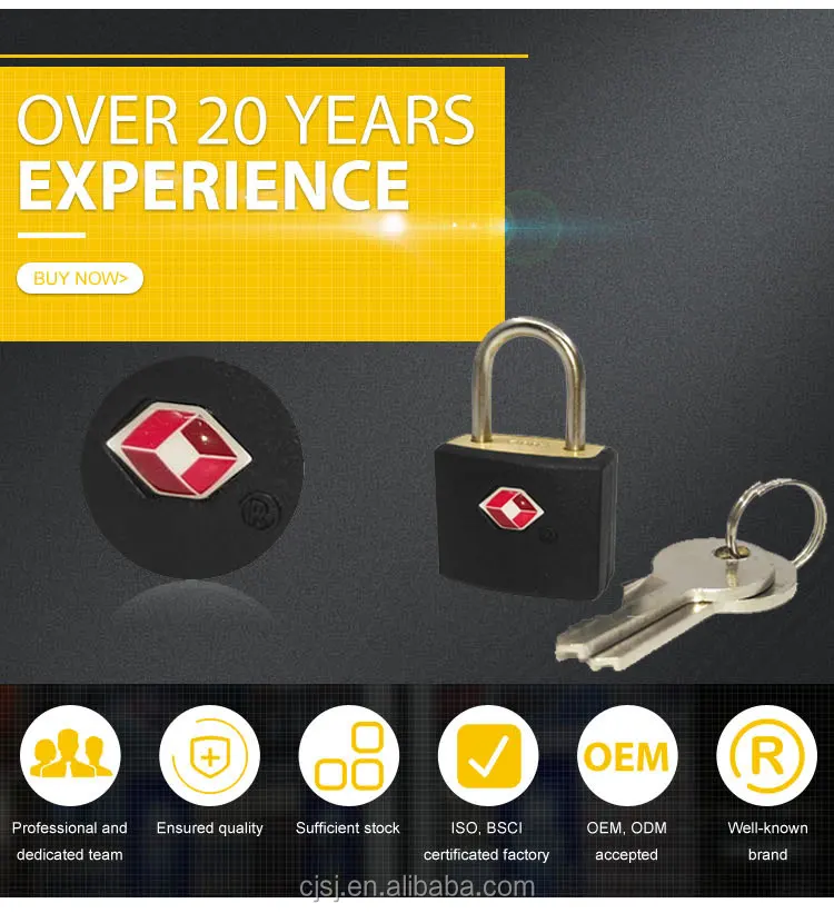 Tsa385 Small Travel Usa Abs Colorful Brass Small Padlocks Tsa Key Lock