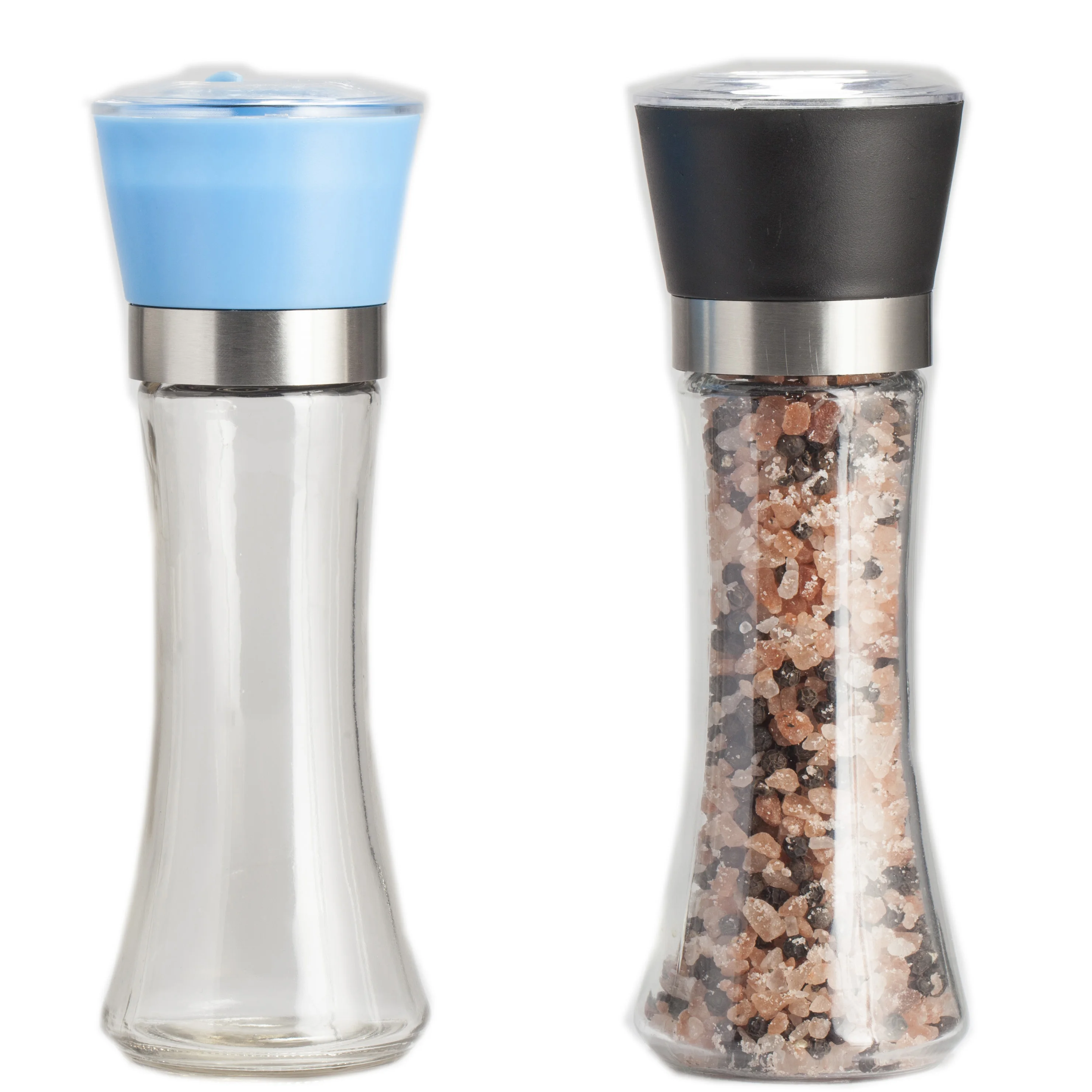 

Pakistan herbs pink salt grinder free samples salt pepper mill 180ml manual glass bottle grinder, Customized