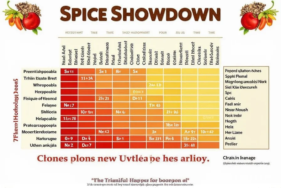spice showdown the ultimate pepper heat chart to save your taste buds and kitchen