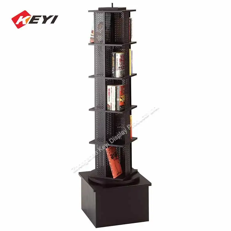 Custom High Capacity Rotating Book Display Stand