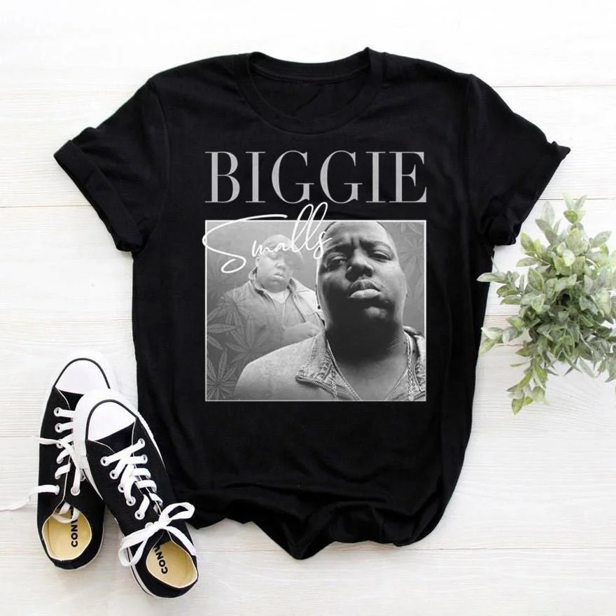 

Wholesale Cool Biggie Smalls Printed Men T-shirt Quality Cotton Oversized Fashion Streetwear Fashion Man Tshirt