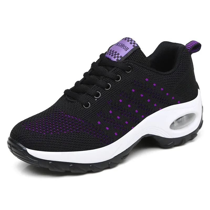 

Ladies Breathable Lightweight Comfort Flexible Lace-up Sports Women Running Shoes