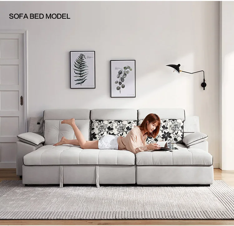 Reclinable Furniture Living Room Modern Sectional Fabric Sofas Set