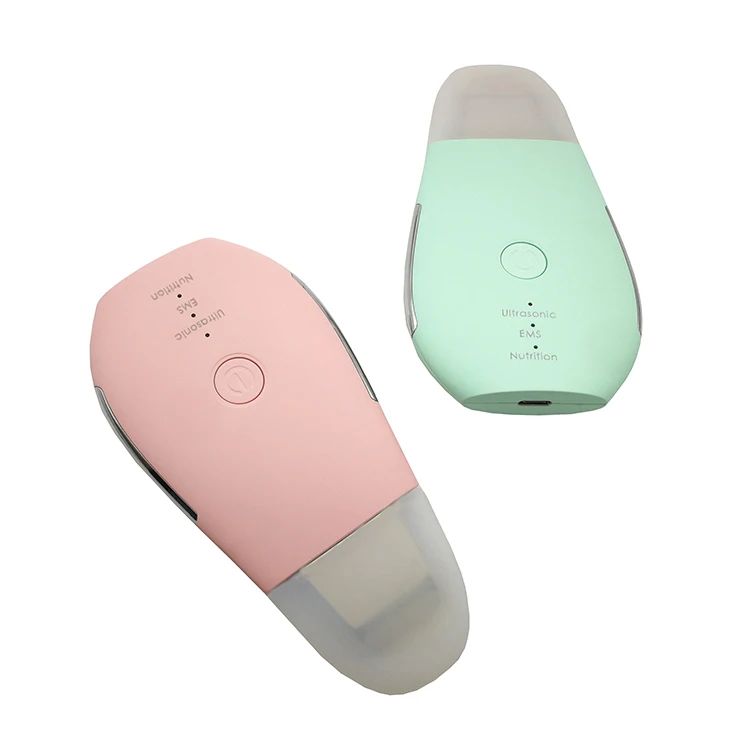 

2021 Professional OEM Beauty Pore Cleaner Device Ultrasonic Facial Skin Scrubber Spatula