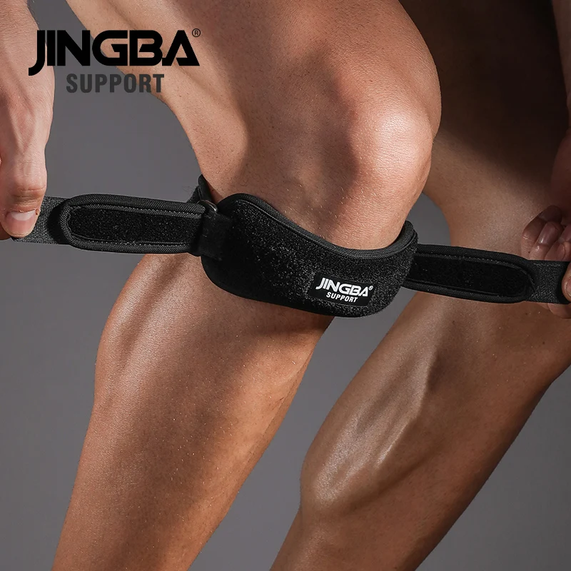 

JINGBA Factory Price Adjustable knee strap Neoprene Knee Belts pain relief Strap Sports Knee support Brace joint protector