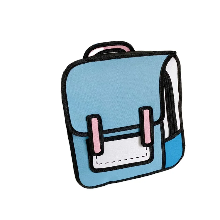 

Hot selling School bag 3D stereo novelty bag comic backpack