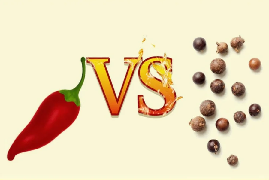 Pepper vs Peppercorn Comparison Table