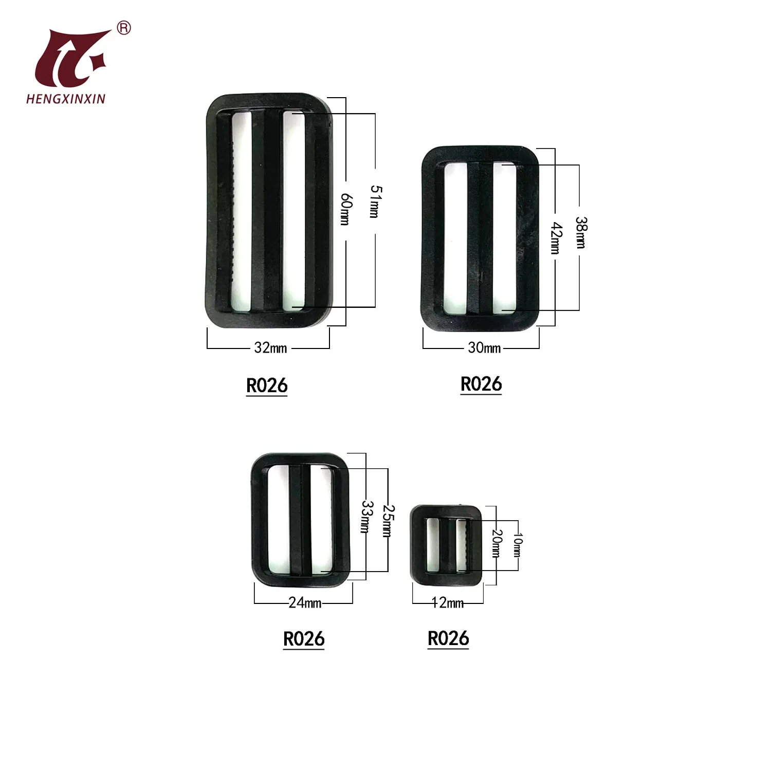 

Wholesale cheap price adjusting webbing black ladder lock buckles for backpack, Customized