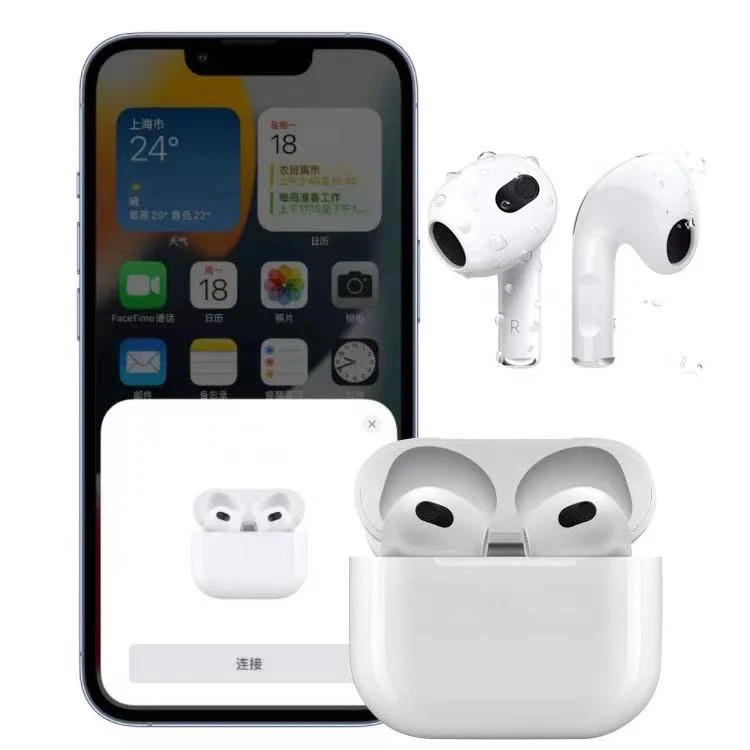 

Original Air 3 4th Generation Air 3 Tws Headphones Wireless Earphones Earphone Pods Pro 3 airpdding 3, White