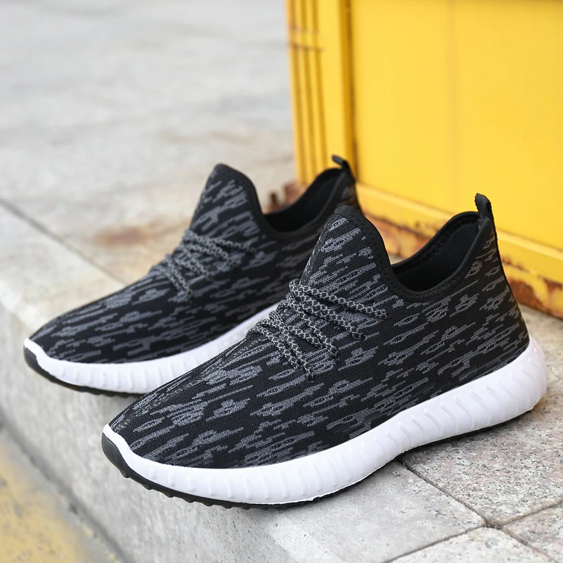 

Breathable fly woven fabric running shoes shock fitness men's tide shoes, Customized color