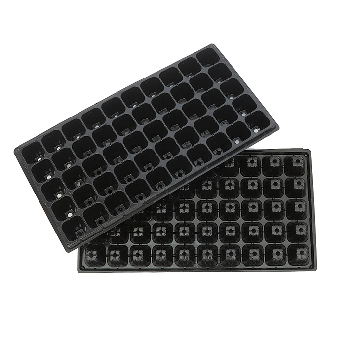 

50 cells Tray Polystyrene Plastic Rice Nursery Plug Flower Pot Sprouting Plant Grow Tray seedling trays, Picture