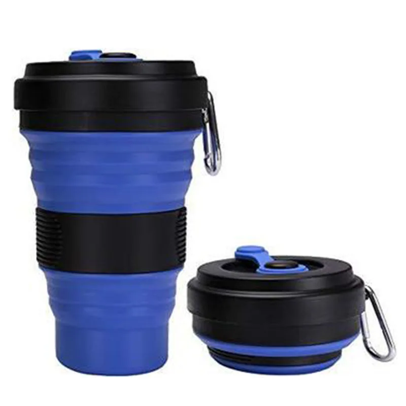 

Best selling quality portable outdoor folding silicone water drinking cup, Customized color