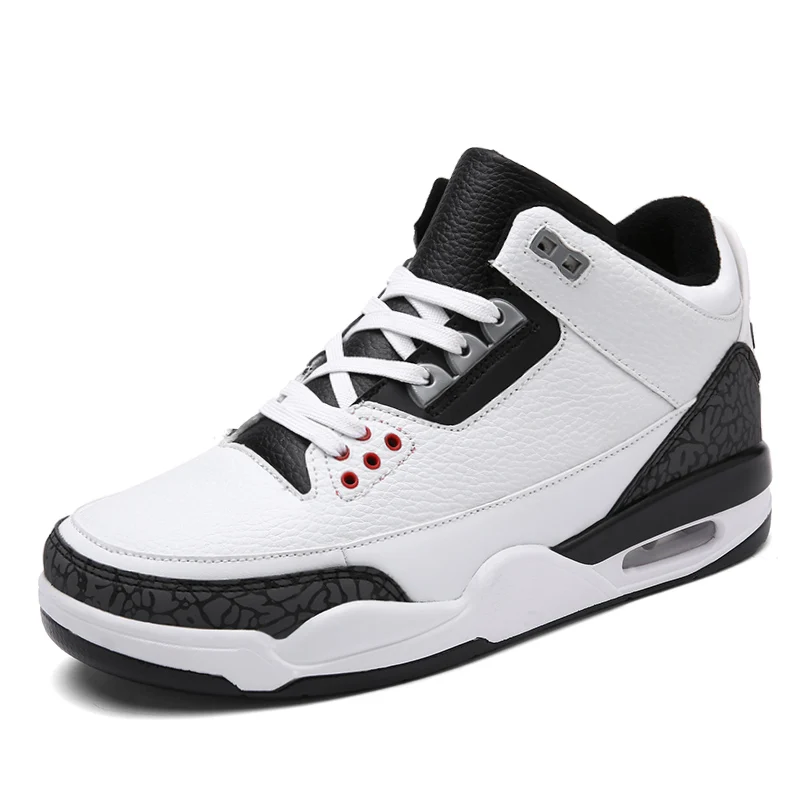 

Custom Logo Cushion Sports Shoes PU Shoes Basketball men's fashion sneakers