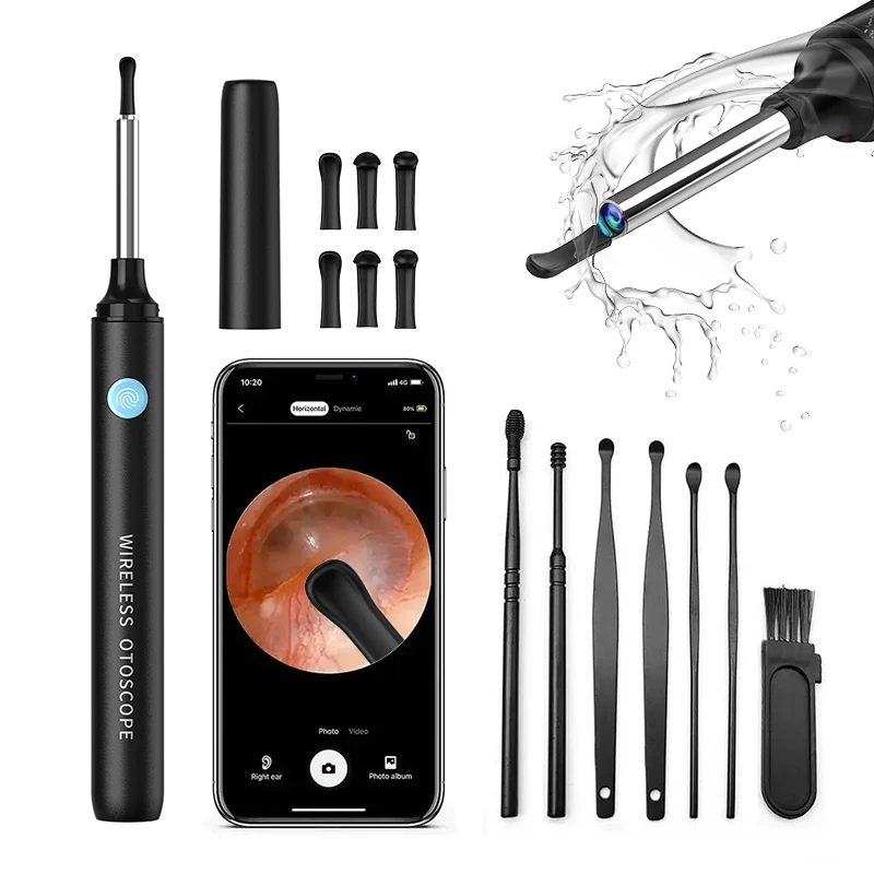 

1080P Visual Ear Wax Cleaning Device Ear Cleaner Camera Wireless Ear Video Otoscope With 6Pcs LED Lights