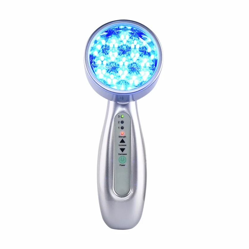 

EMS PDT Led beauty machine led therapy photon skin acne treatment machine for face Red blue orange led skincare equipment, White,silver