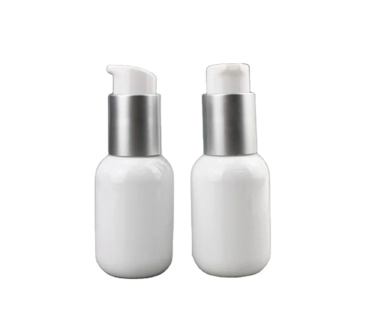 

Ready to ship boston empty 50ml PET bottle with cream pump lotion bottle foundation serum plastic bottle