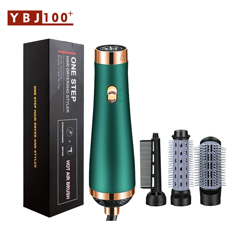 

3 in 1 Electric Professional Hair Dryer Comb Infrared Negative Ion Hot Air Comb Straight Curling Hair Comb Hairdryer EU/US/AU