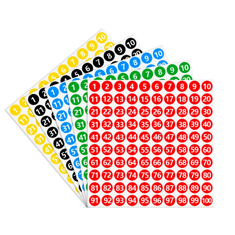 15mm round Digital Self-Adhesive Waterproof Label Sticker Custom Industrial Package Labels for Beverage Bottles