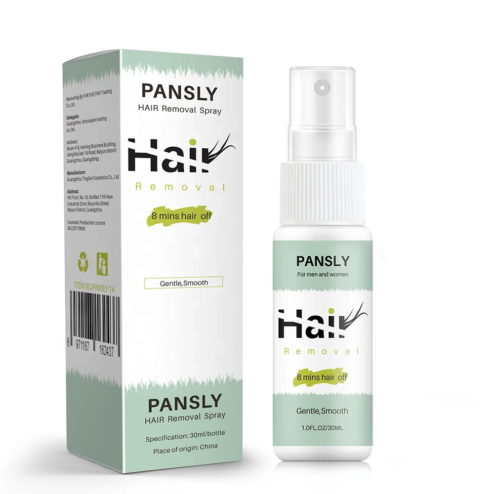 

30ml Pansly 8 Mins Off Hair Removal Cream Face Body Pubic Painless Hair Remover Spray for Woman and Men