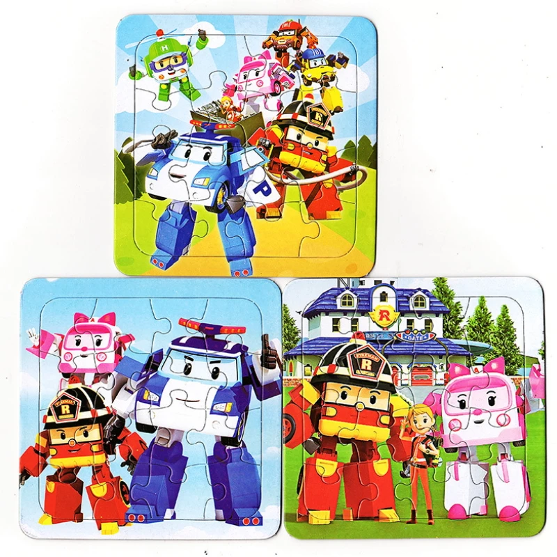 Baby Kid Early Learning Toy Cartoon Pattern Puzzle