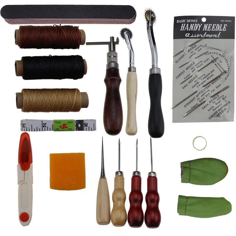 L30 Handmade DIY Leather Craft Tools Set Sewing Tool