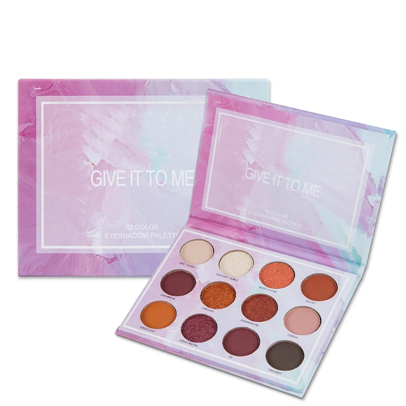 

12 Colors Eyeshadow Palette Names Empty Box Luxury Custom High Pigment Palet Most Pigmented Diy Gilter Eye Shadow